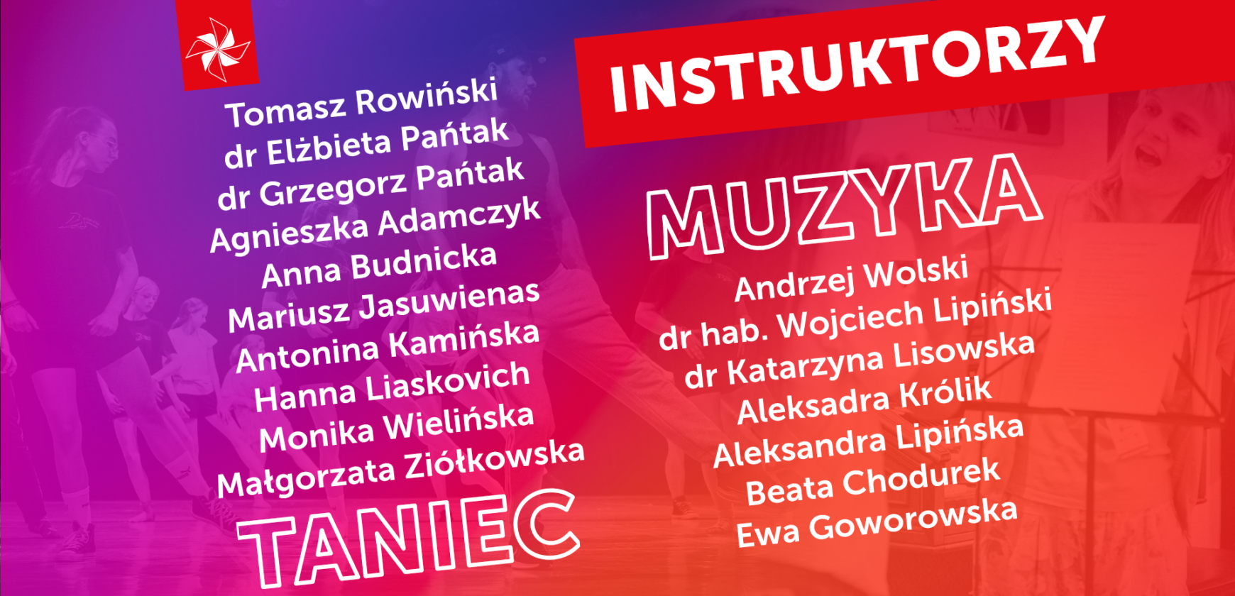 Poznajcie tegorocznych Instruktorów Artystycznych!